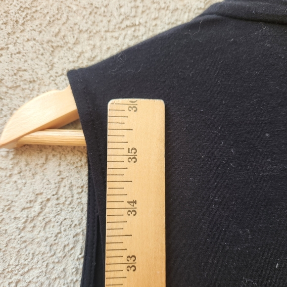 Eileen Fisher Women's Vest Small Black Whimsigoth Witchy Oversized Knit Pockets - Picture 8 of 10